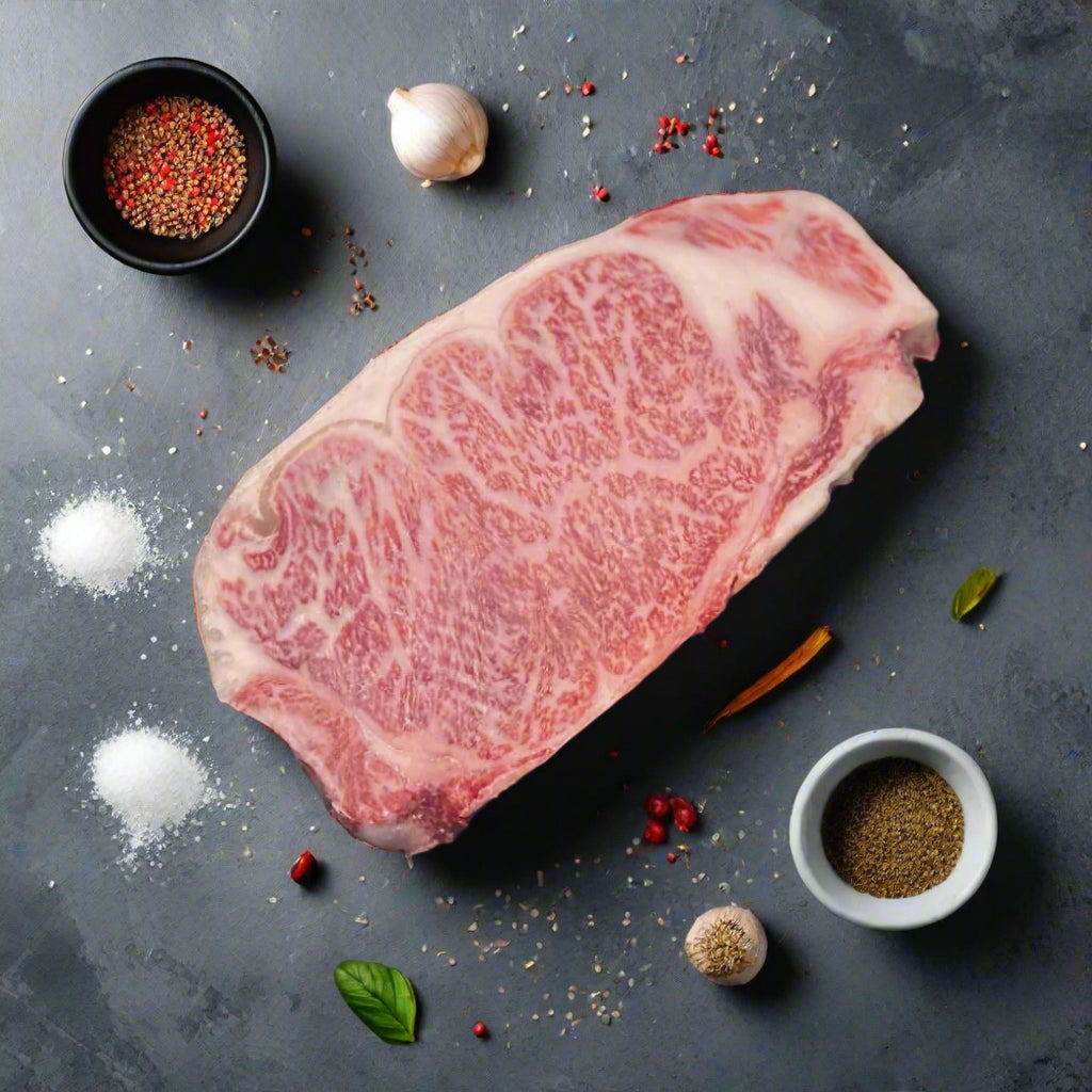 Yonezawa Wagyu A5 Striploin Steak (Portion Cut) เนื้อโยเนซาวะ วากิว สตริปลอยน์ A5 ตัดสเต็ค