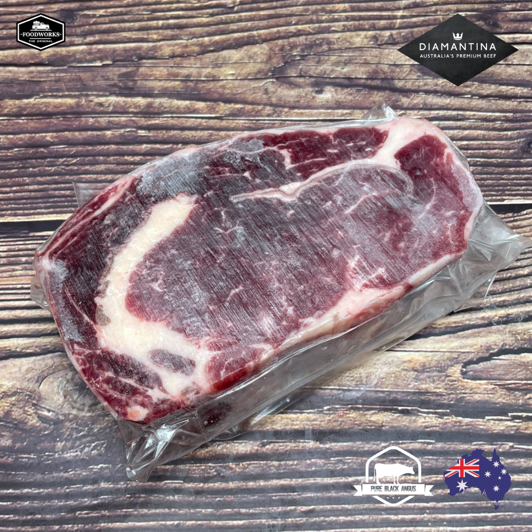 Diamantina Australian Grain-Fed Ribeye Steak (Portion Cut) ไดอะแมนทินา ออสเตรเลียน เกรนเฟด  ริปอาย ตัดสเต็ค