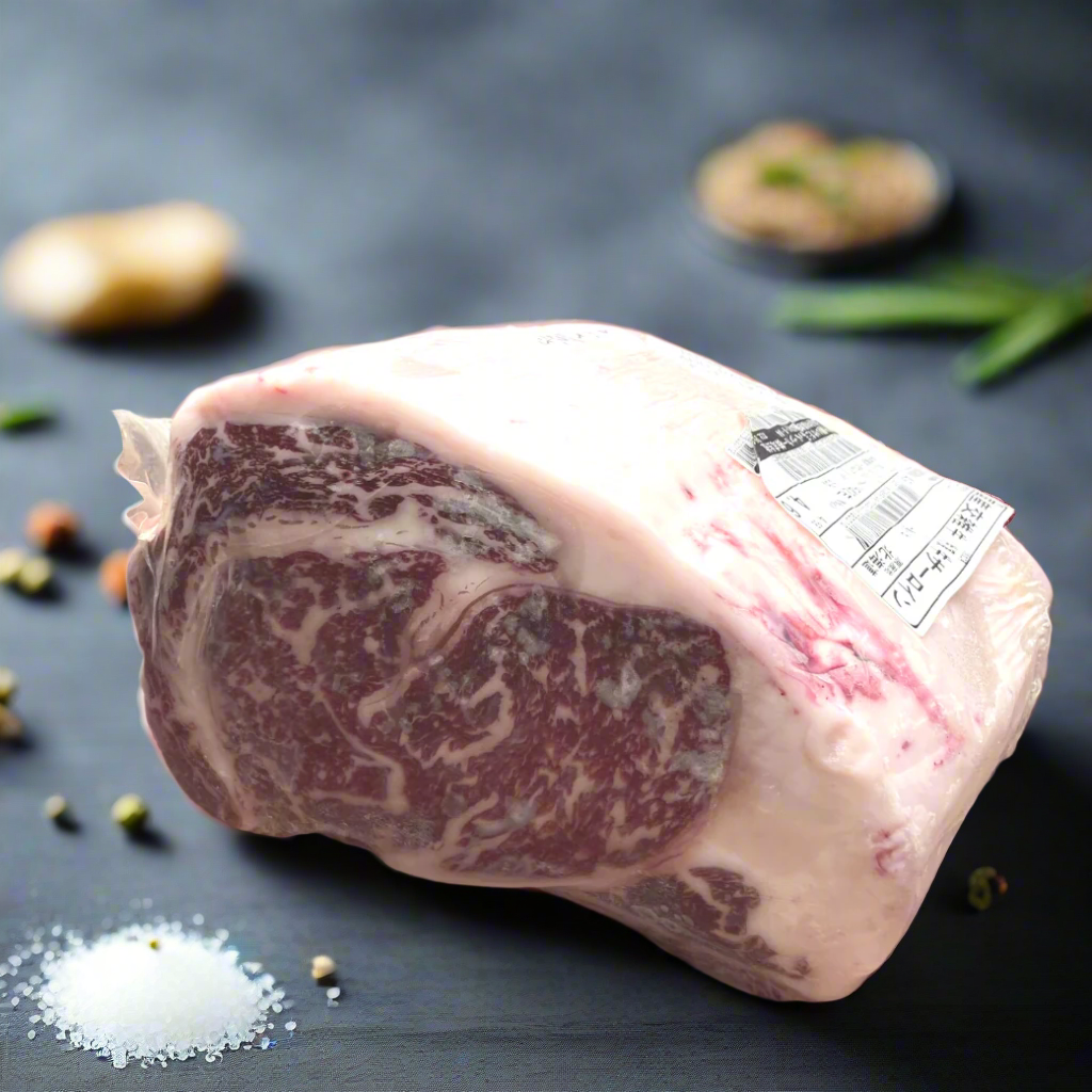 Hokkaido Tokachi Nobels Herb Ribeye Full Block เนื้อฮอกไกโด โทคาชิ โนเบลส์ เฮิร์บ ริปอาย ยกก้อน