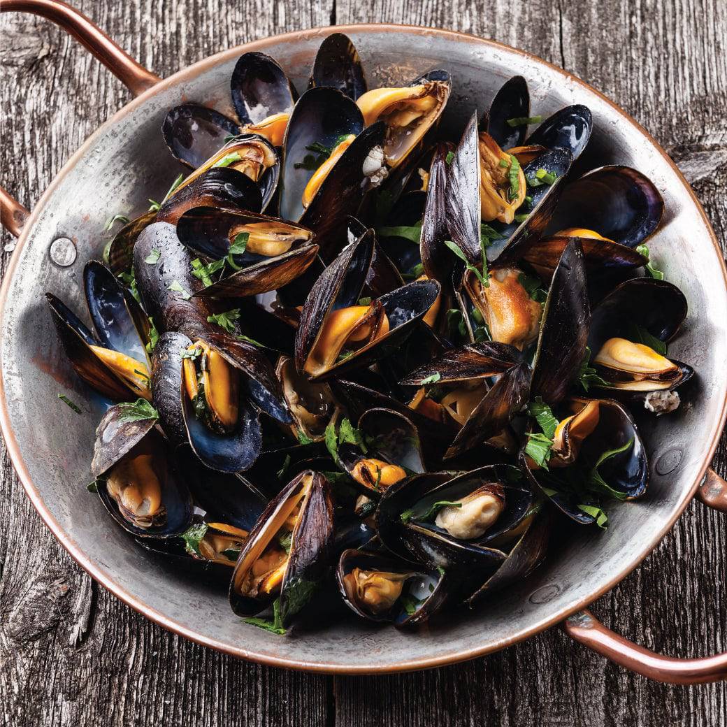 Fresh Bouchot Mussels หอยบูโชต์สดจากฝรั่งเศส 2kg/pack - 0