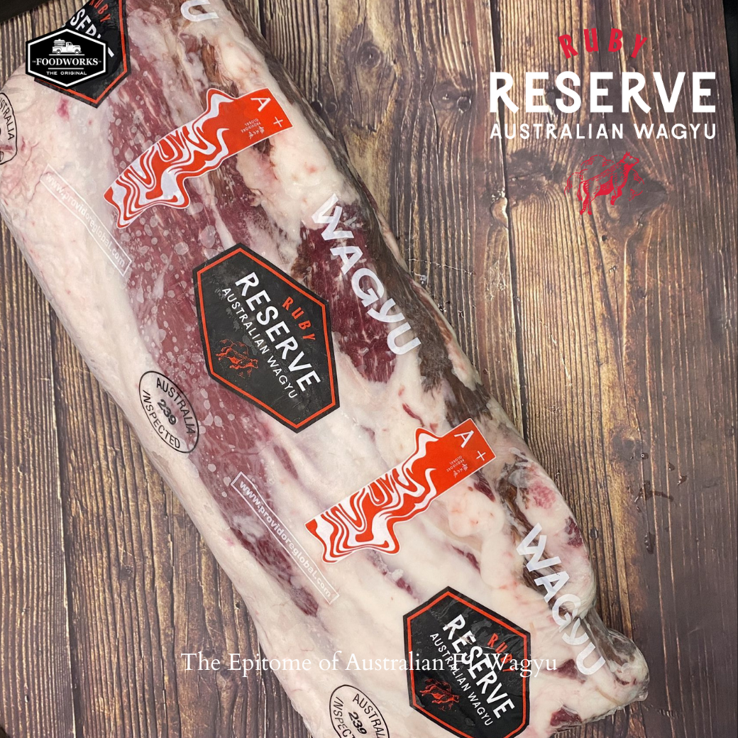 Ruby Reserve Wagyu Beef Ribeye MB 4/5 Full Block เนื้อวากิวออสเตรเลีย ริปอาย MB4/5 ยกก้อน