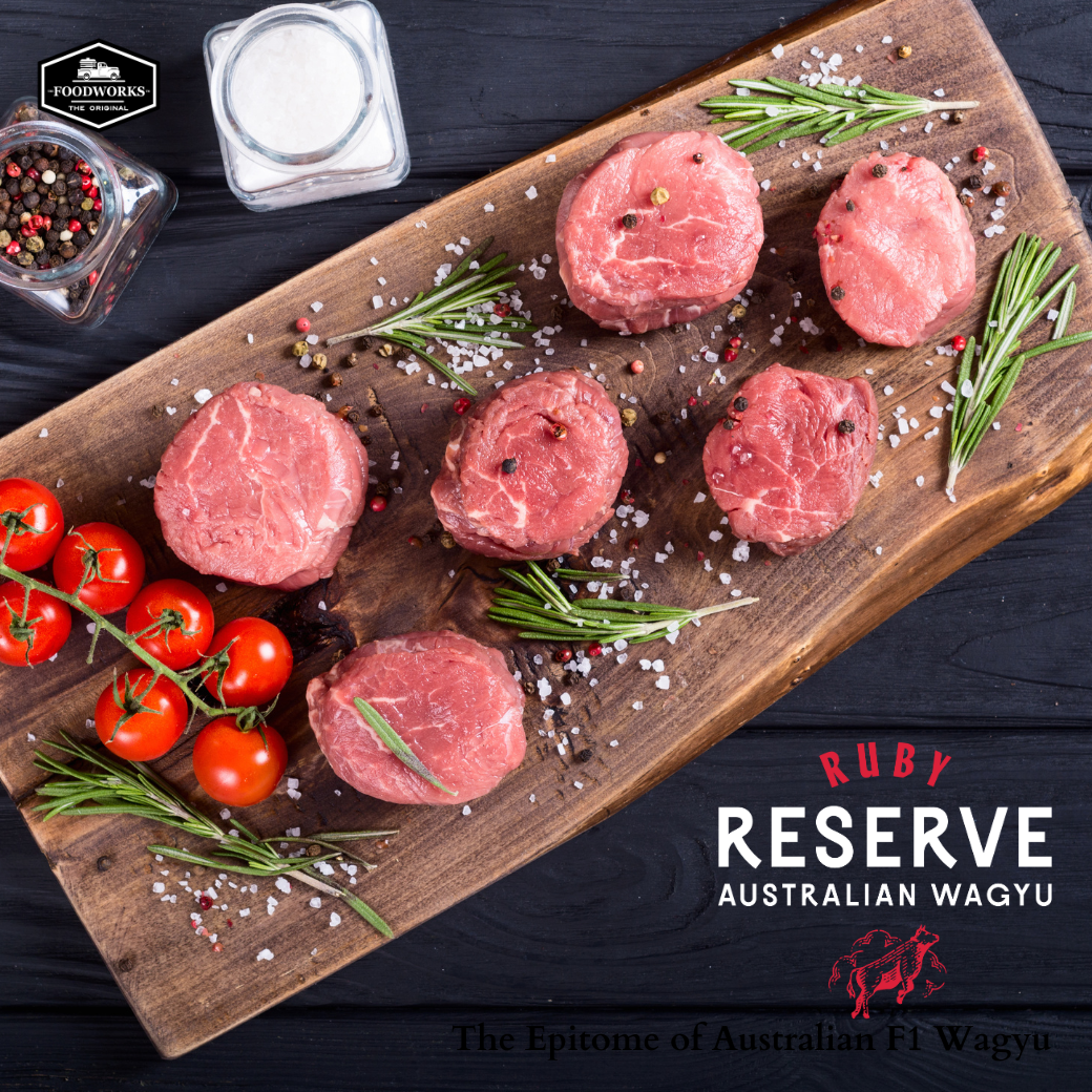 Ruby Reserve Wagyu Beef Tenderloin Steak MB 8/9 เนื้อวากิวออสเตรเลีย เทนเดอลอยน์ MB8/9 ตัดสเต็ค - 0