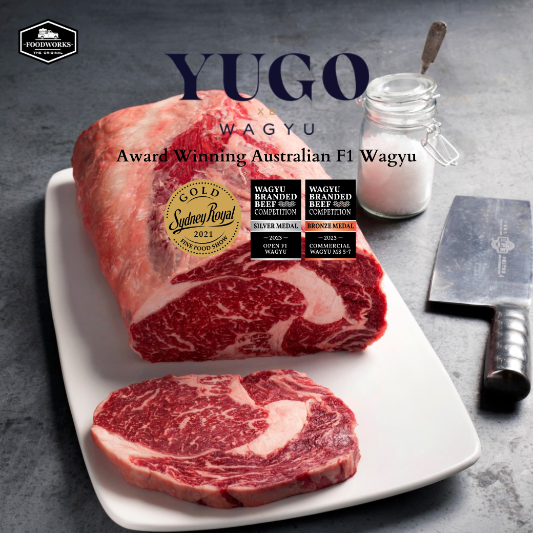 Yugo Wagyu Beef Ribeye Steak MB 4/5 เนื้อวากิวออสเตรเลีย ริปอาย MB4/5 ตัดสเต็ค