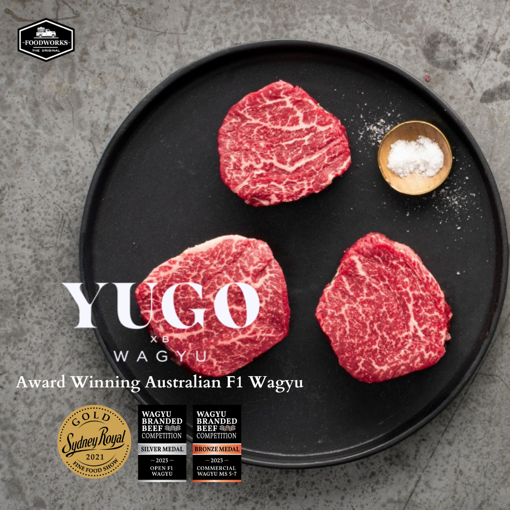 Yugo Wagyu Beef Tenderloin Steak MB 4/5 เนื้อวากิวออสเตรเลีย เทนเดอลอยน์ MB4/5 ตัดสเต็ค