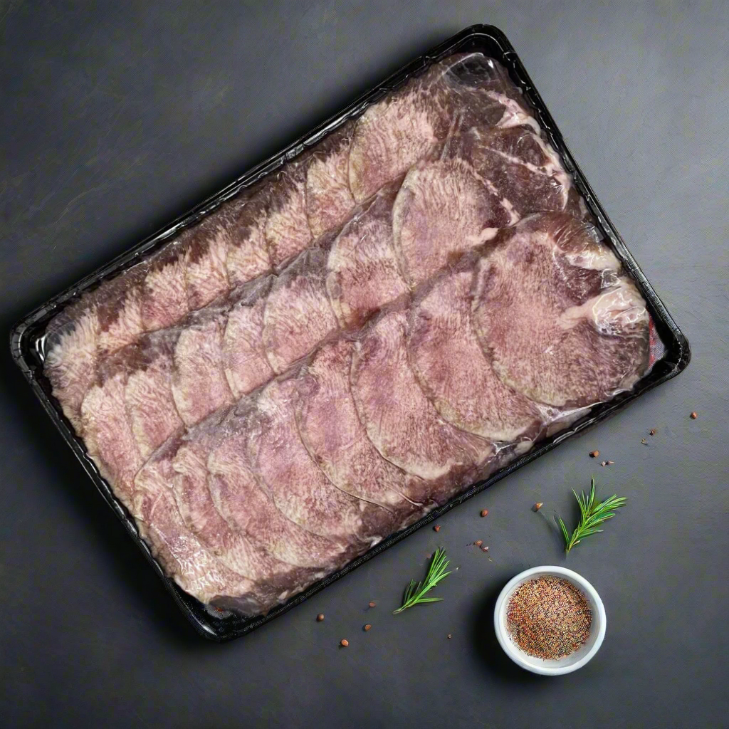 Argentinian Beef Tongue Yakiniku 250g/pack ลิ้นวัวอาร์เจนตินา ตัดยากินิคุ