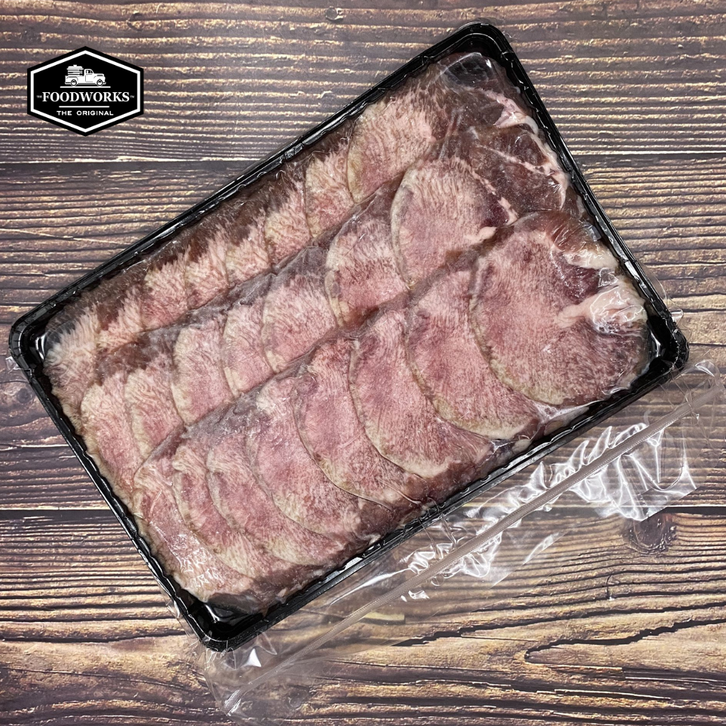 Argentinian Beef Tongue (Skin Off) Yakiniku 250g/pack ลิ้นวัวอาร์เจนตินา ตัดยากินิคุ