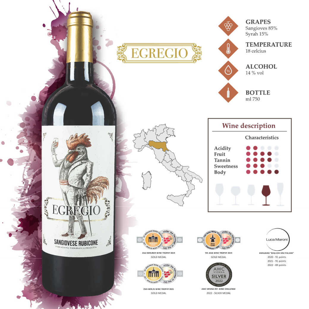 EGREGIO -Sangiovese Rubicon - The Foodworks 