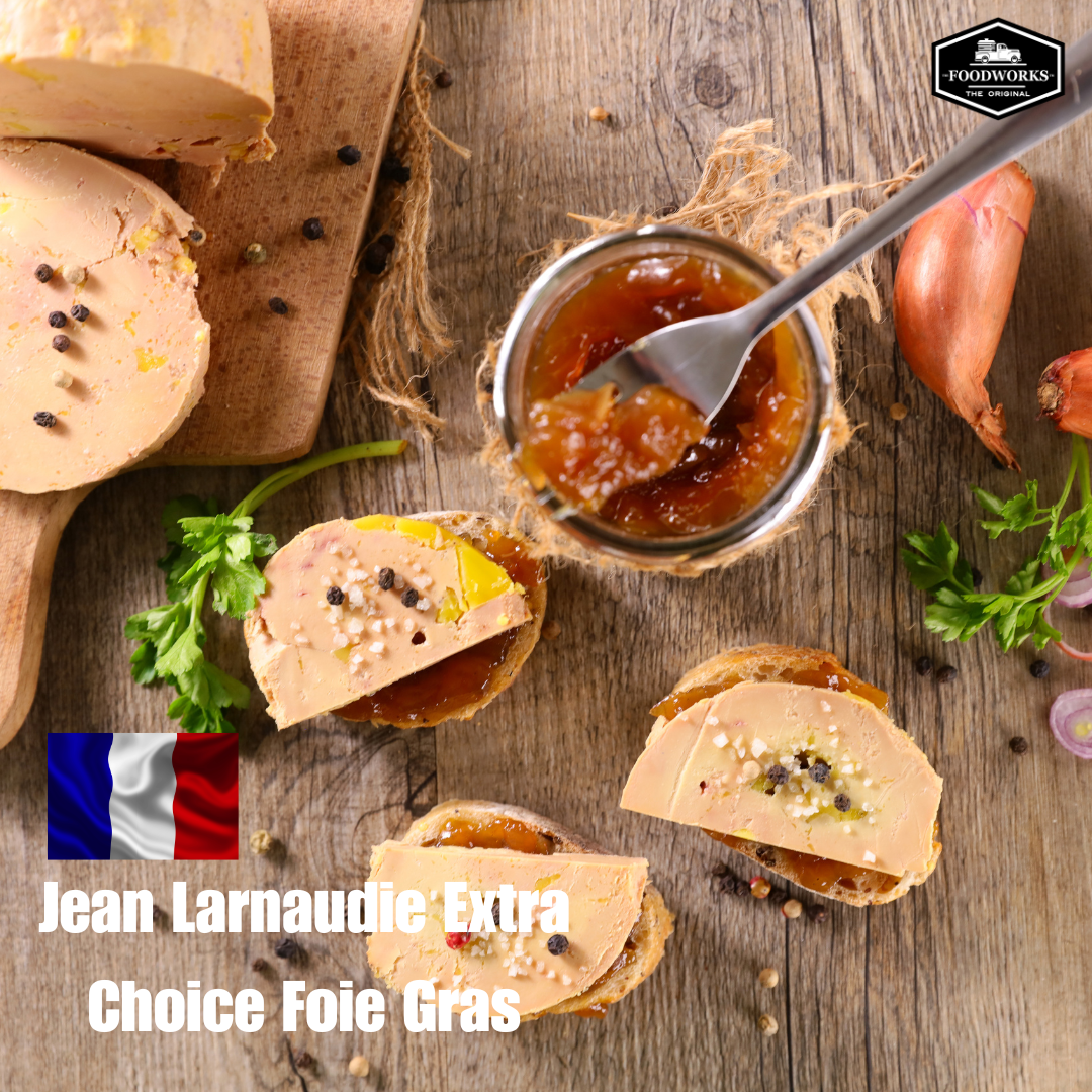 Jean Larnaudie "Extra Choice" Foie Gras ฟัวกราส์ฝรั่งเศส แบรนด์ ลานูร์ดี เกรดเอ็กซ์ตราไชส์