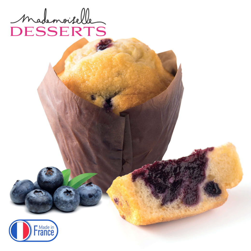 Blueberries Muffin with Crumble มัฟฟินบลูเบอร์รี่ 95g 2pcs.