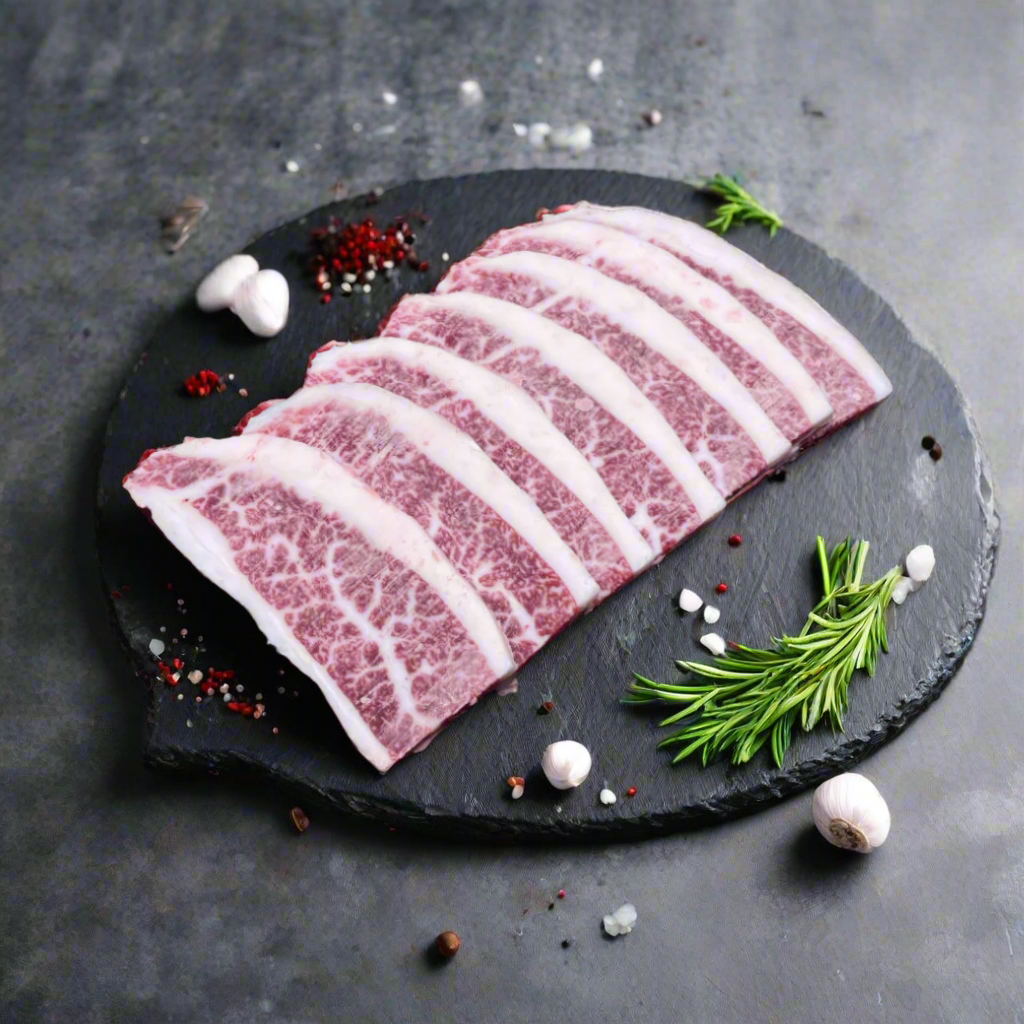 Oita Wagyu A4 Rib Kaburi Yakiniku โออิตะวากิว ริบ คารูบิ A4 ยากินิคุ 250g/pack