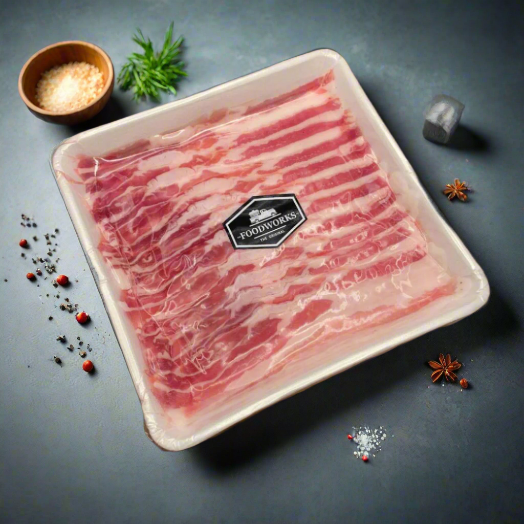 Kagoshima Kurobuta Pork Belly Shabu Shabu สามชั้นหมูคาโกชิม่า คุโรบูตะ สไลซ์ชาบู 200g/pack