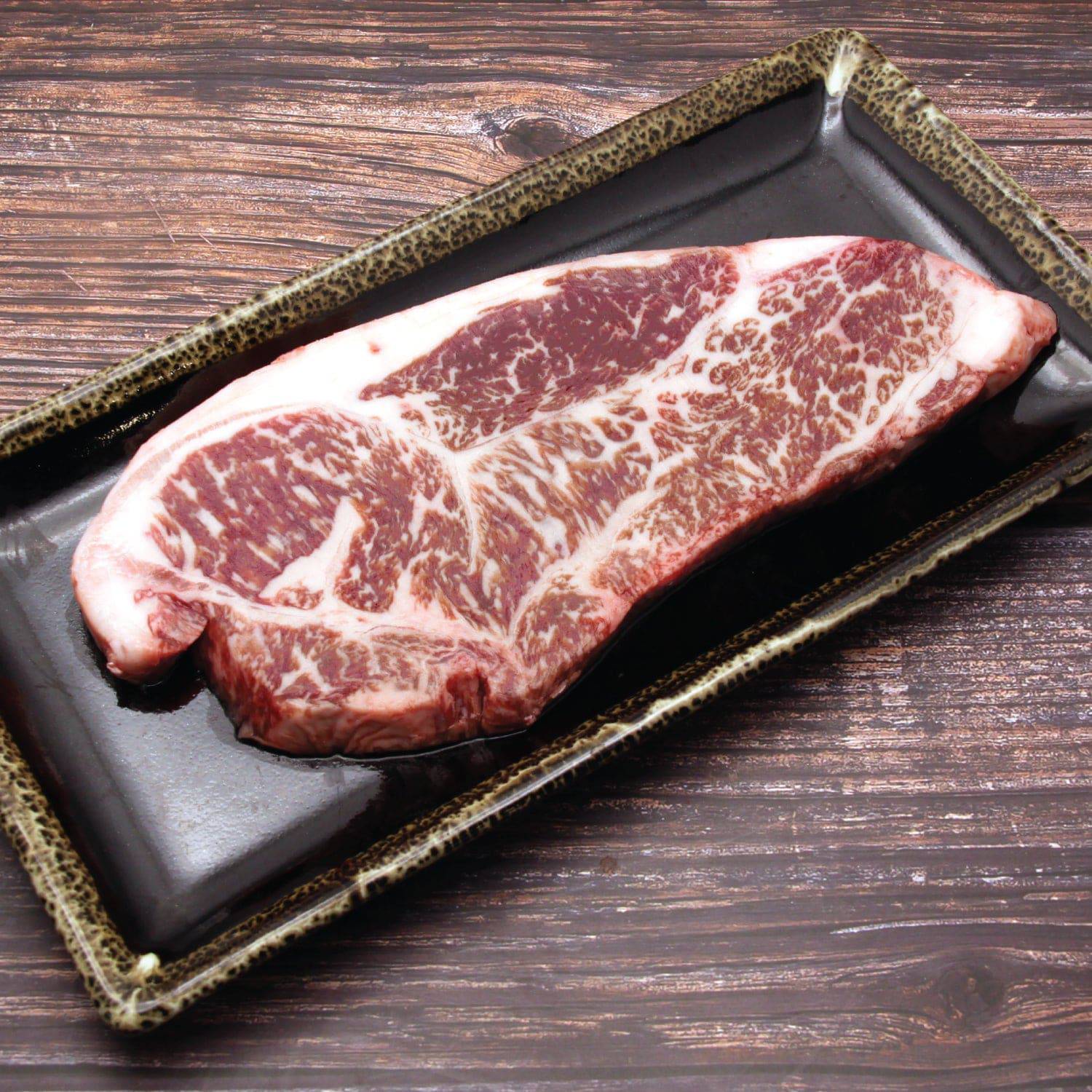 Kagoshima Wagyu A4 Striploin-End Steak (Portion Cut) คาโกชิมาวากิว สตริปลอยน์ A4 ส่วนท้าย ตัดสเต็ค