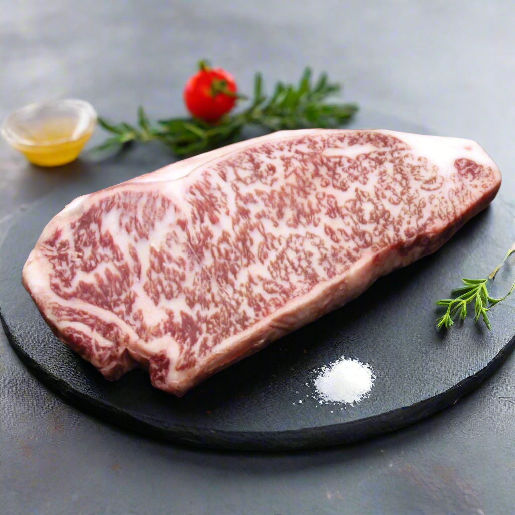 Oita Wagyu A4 Striploin Steak (Portion Cut) เนื้อโออิตะ วากิว A4 สตริปลอยน์  ตัดสเต็ค