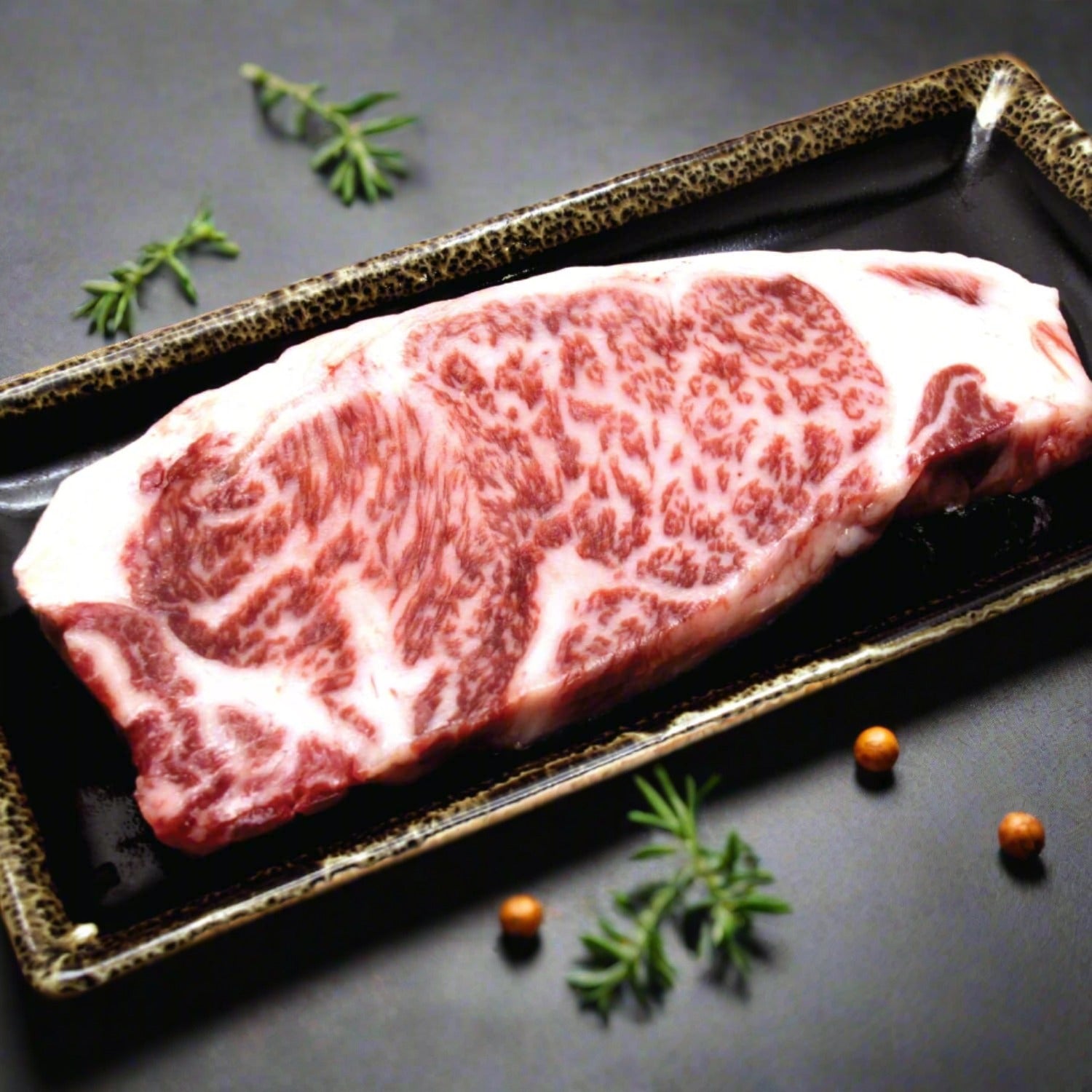 Oita Wagyu A5 Striploin Steak (Portion Cut) เนื้อโออิตะ วากิว A5 สตริปลอยน์  ตัดสเต็ค